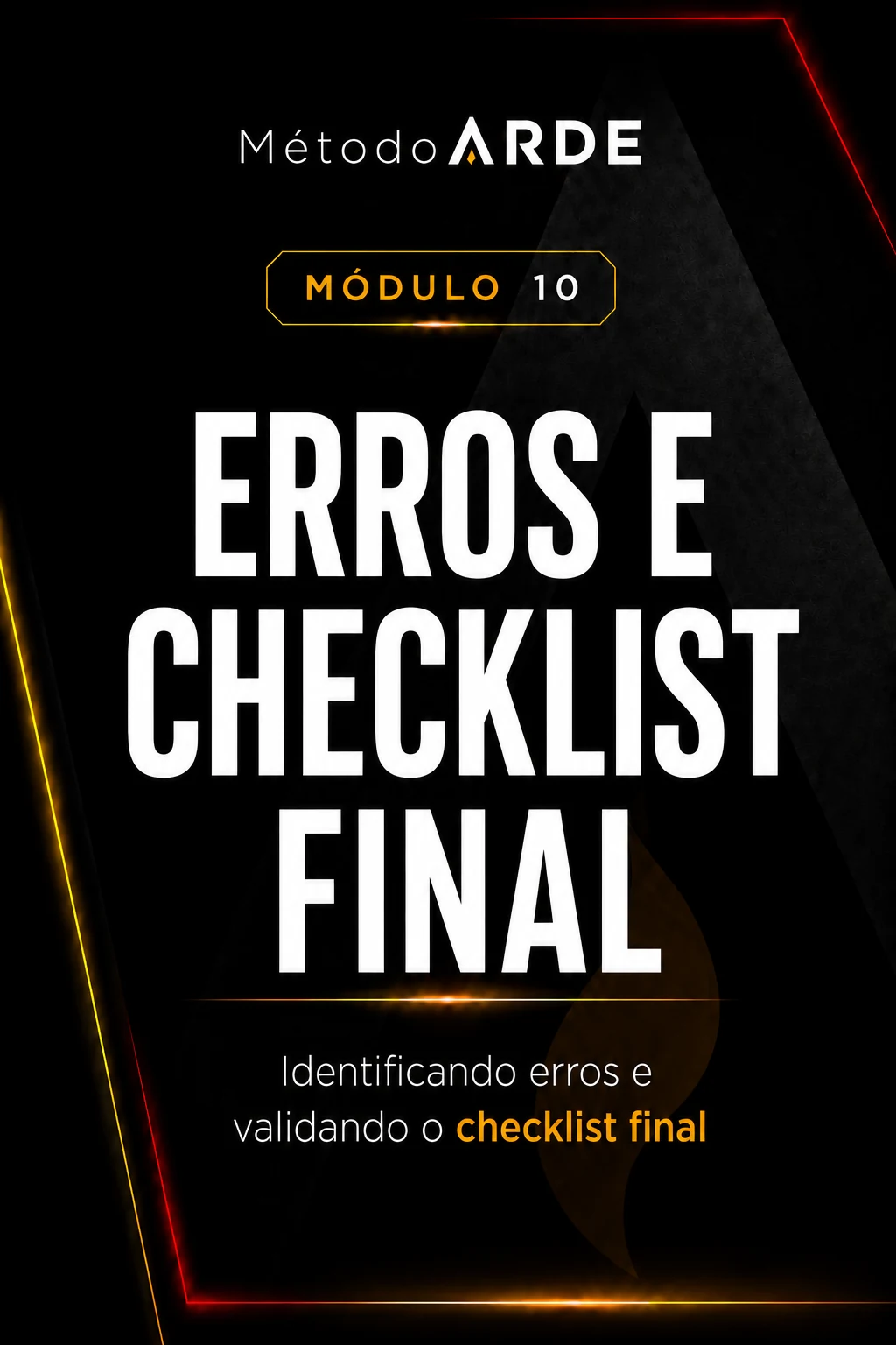 Módulo 10 — Erros e checklist final