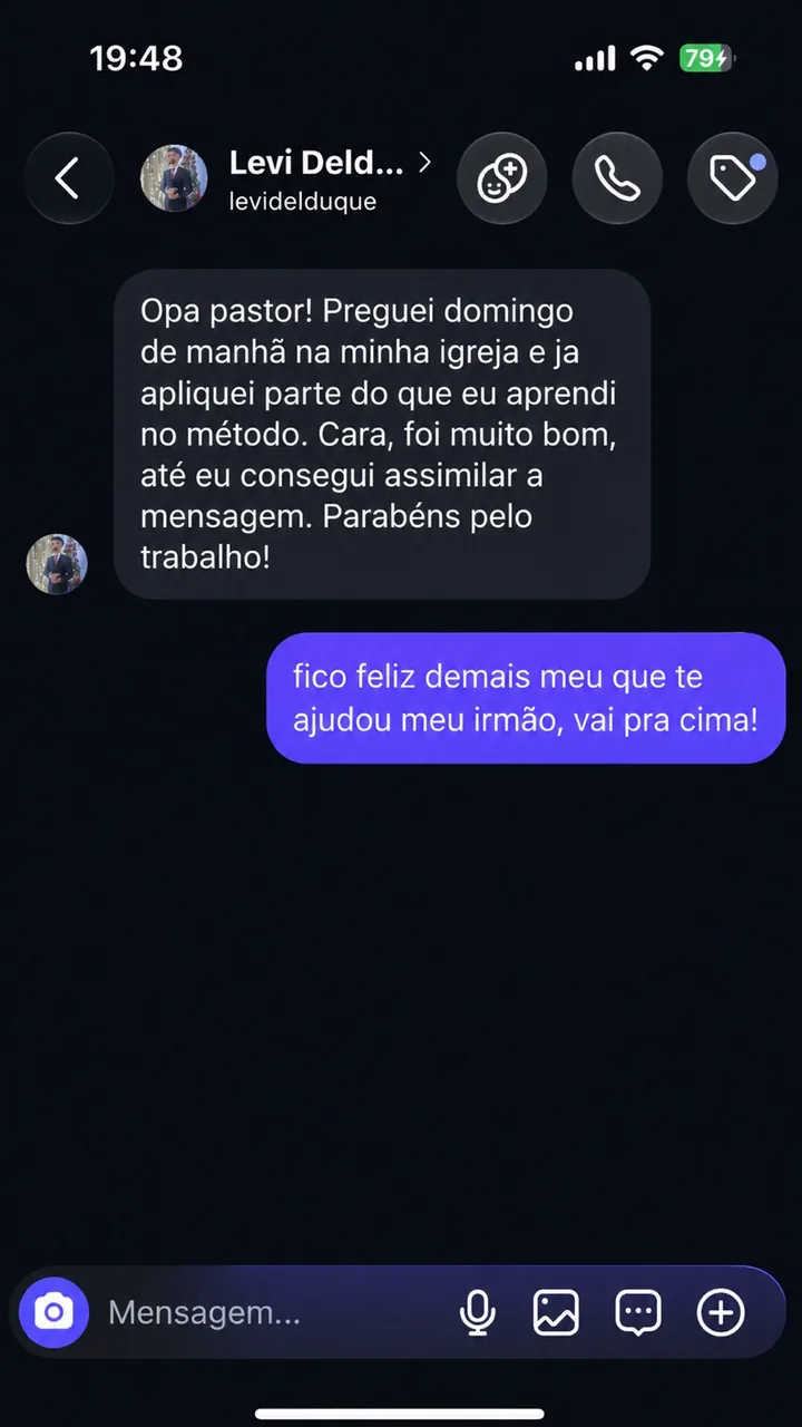 Print original do depoimento de Levi